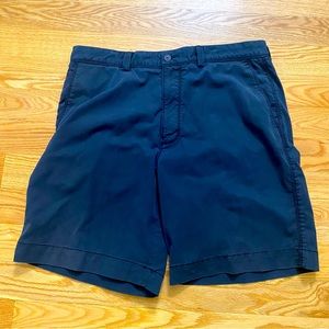 Tommy Bahama chino shorts 9 inch inseam 36 navy slate blue
